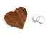 Wood Heart Shape Ring Box