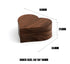 Wood Heart Shape Ring Box