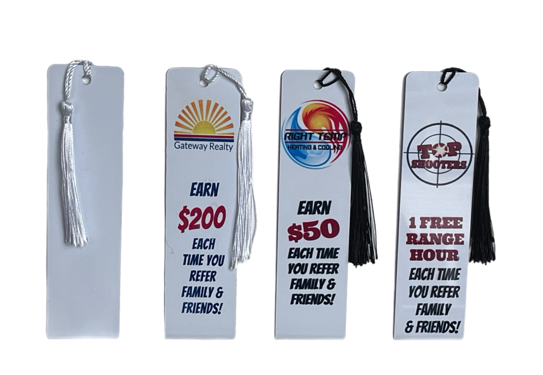 5 Piece Custom Printed Book Marks