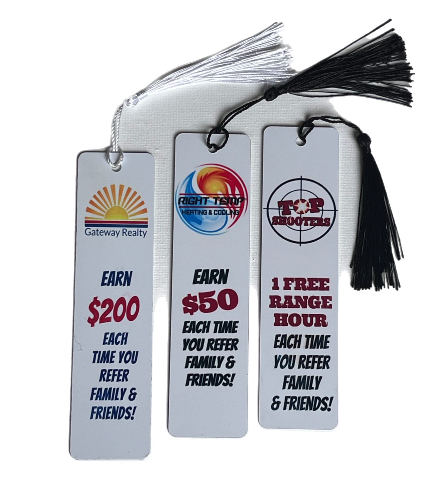 5 Piece Custom Printed Book Marks