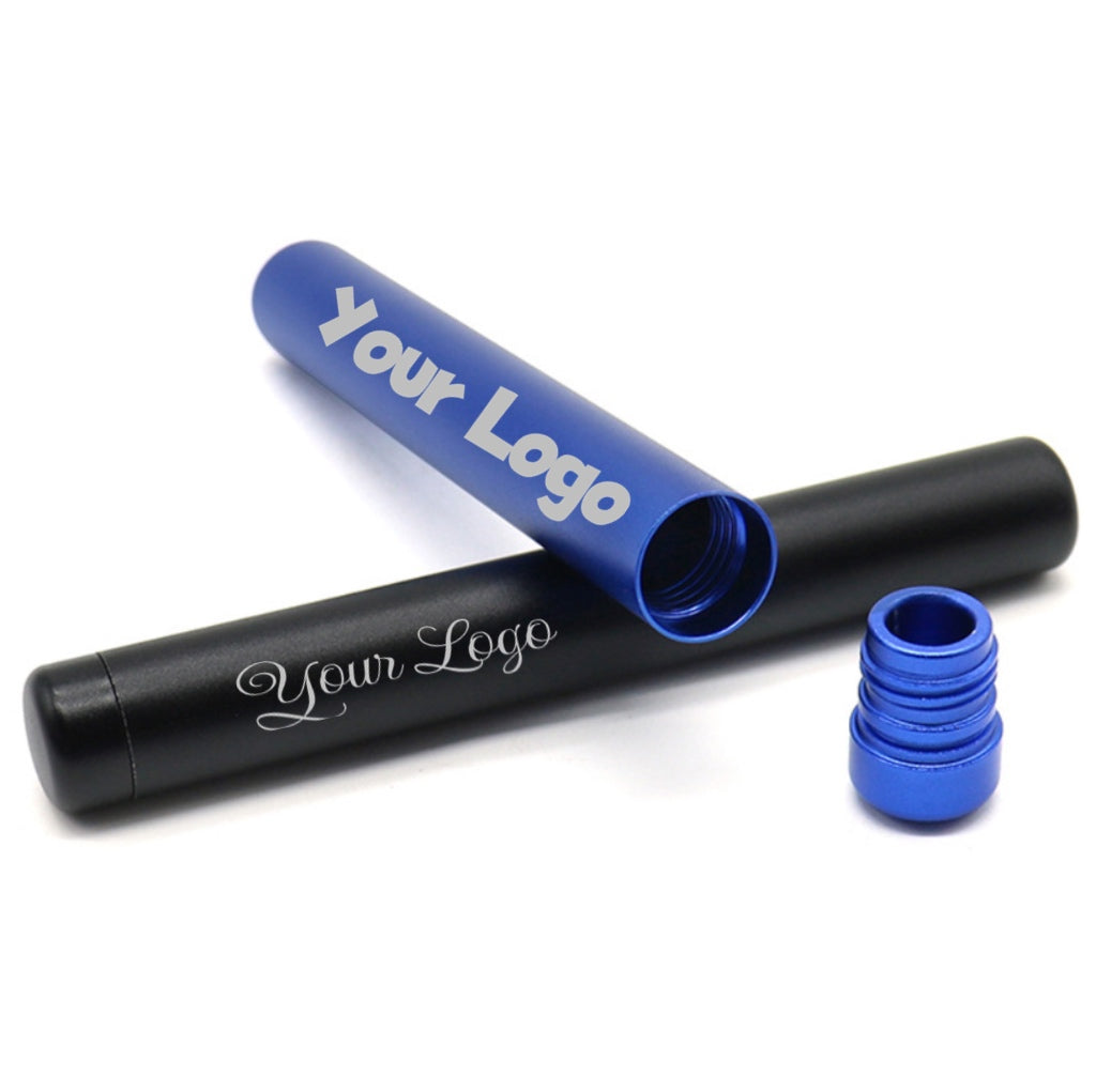 Metal Custom Logo  Waterproof Storage Tube