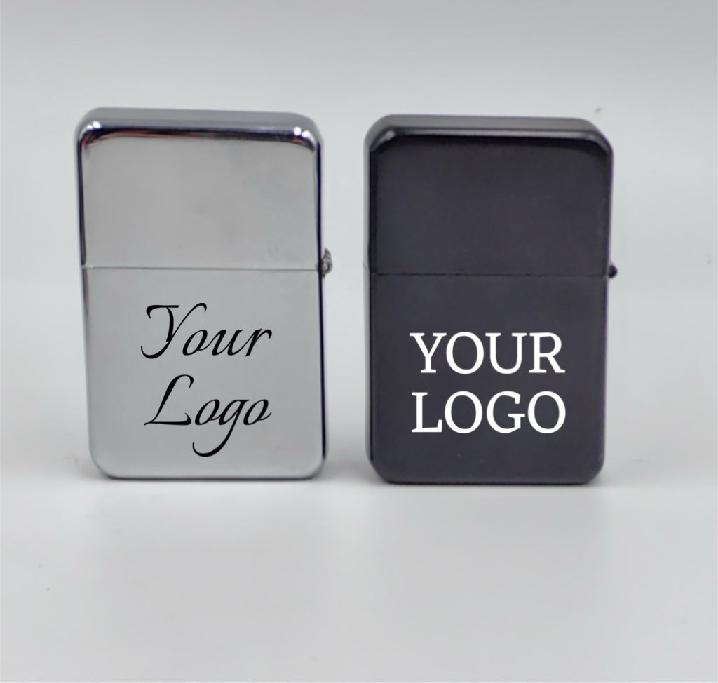 Custom Windproof Lighter Matte Black