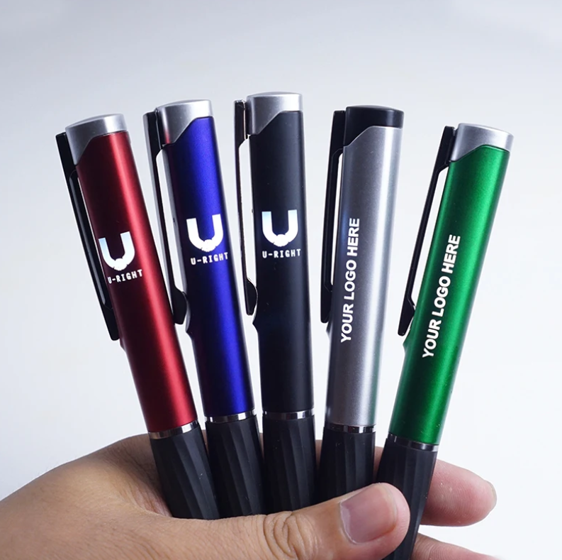 Customized Laser logo Pen Led Light Pen