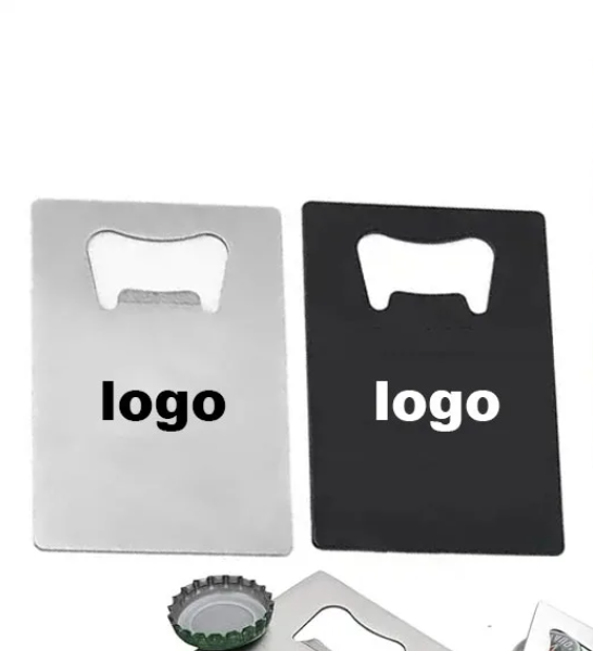 Custom Logo Stainless Steel Card Metal Beer Bottle Opener
