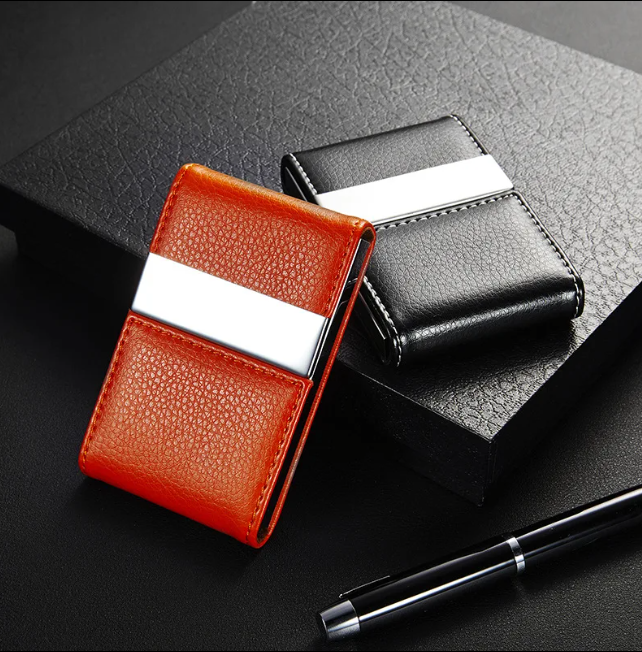 Custom Logo leather card holder