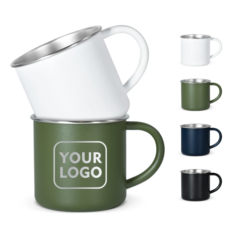 Metal Mug Custom Logo