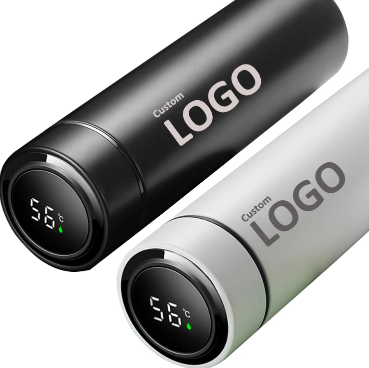 Intelligent Digital Termos LED 17 oz. Temperature Display Water Bottle