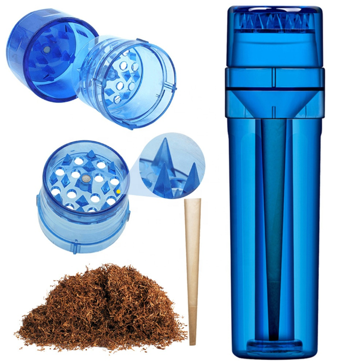 Custom Logo Plastic Grinder & Pre-Roller/Holder