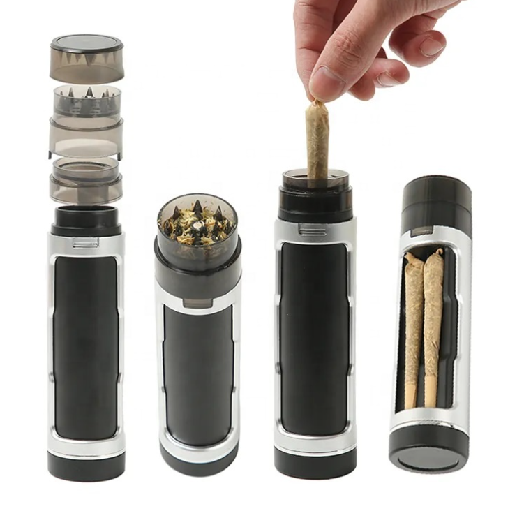 Custom Logo Herb Grinder/Roller With Storage Case