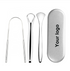 Custom Logo Stainless Steel Tongue Scrappers Kit