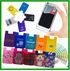 Custom Logo  Phone Wallet Silicone Phone Card Holder