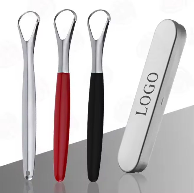 Stainless Steel Tongue Scrapper Custom Logo Kit