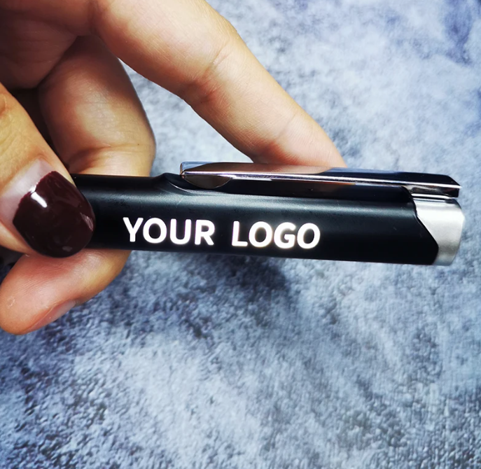 Customized Laser logo Pen Led Light Pen