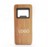 Custom Logo Square Natural Wooden Bottle Opener