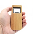 Custom Logo Square Natural Wooden Bottle Opener