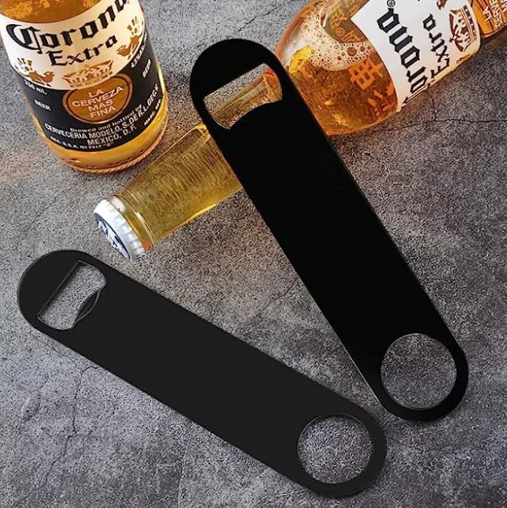 Custom Logo Stainless Steel Flat Bottle Opener