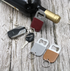 Leather Wine Beer Bottle Opener Key Ring Logo Bottle Opener