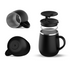 16oz Stainless Steel Coffee Cup  With Handle Lid