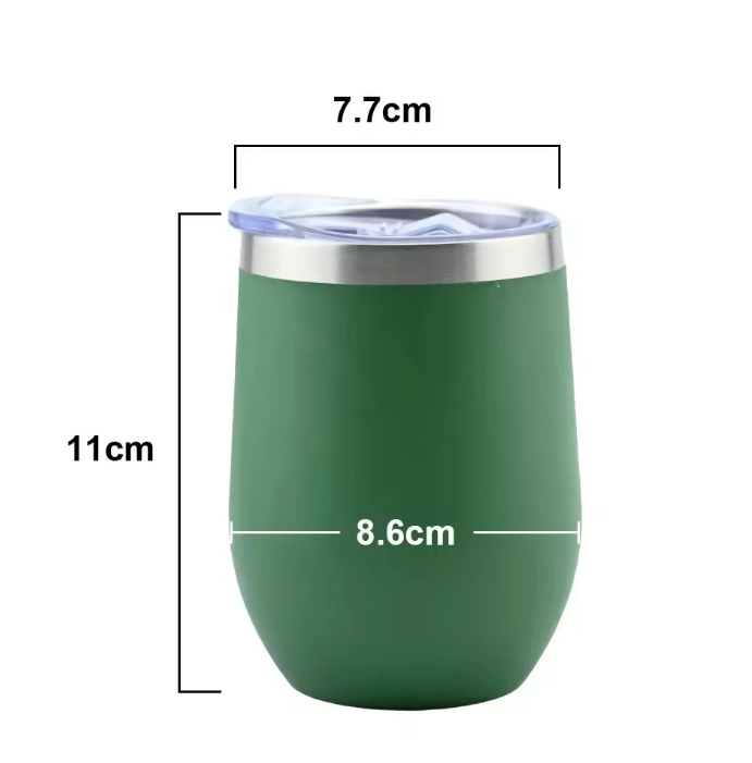 12 oz Stemless Stainless Steel Wine Tumbler