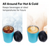 24oz Grip Stainless Steel Vacuum  Mug With Handle Lid Tumbler