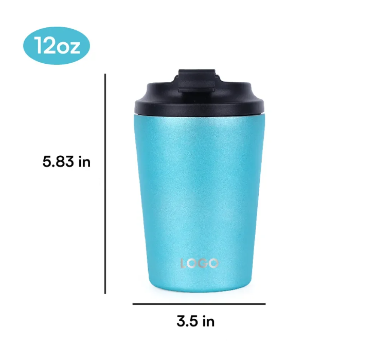 12oz Thermal Insulated Leak Proof Tumbler Stainless Steel Mug