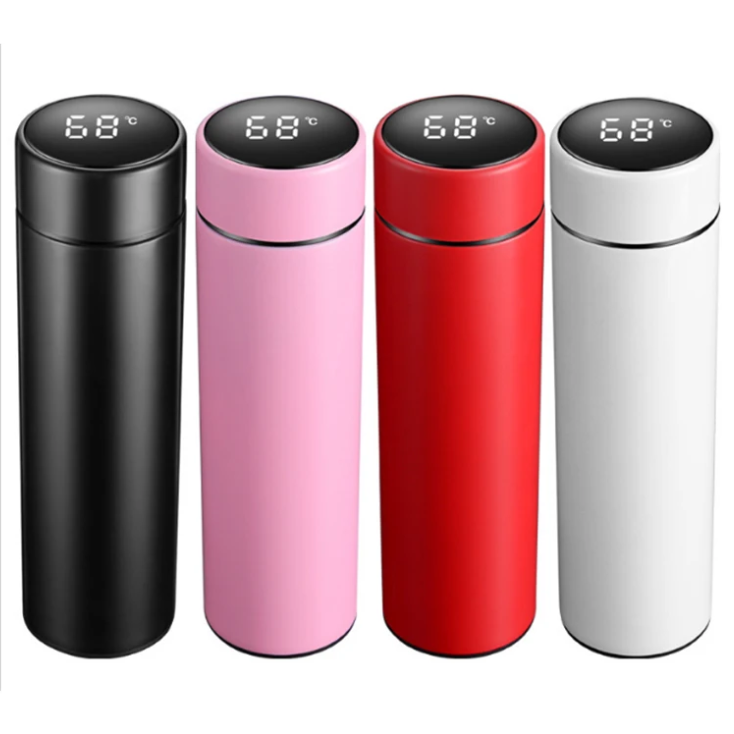 Intelligent Digital Termos LED 17 oz. Temperature Display Water Bottle