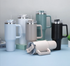 40oz Steel Travel Mug Tumbler with Straw & Handle