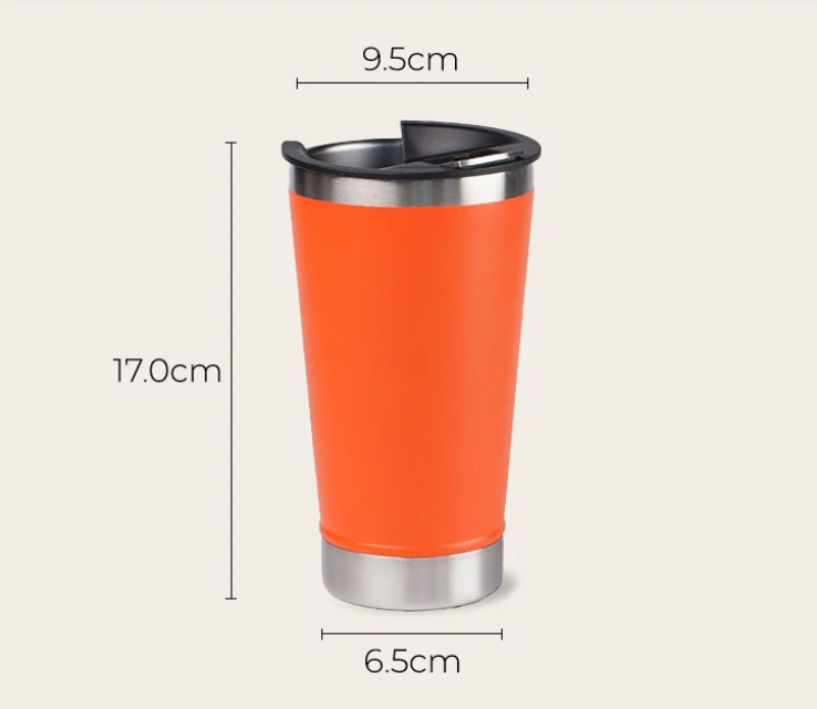 20oz Portable Bottle Opener Stainless Steel Double-Layer Auto Cup