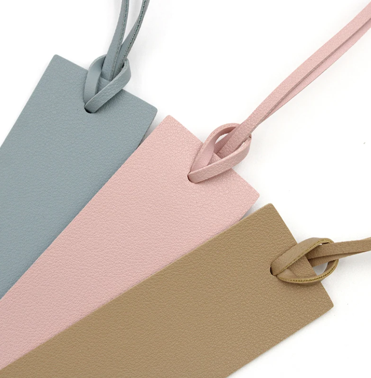 5 Piece Leather Tassel Bookmark With Custom Logo's