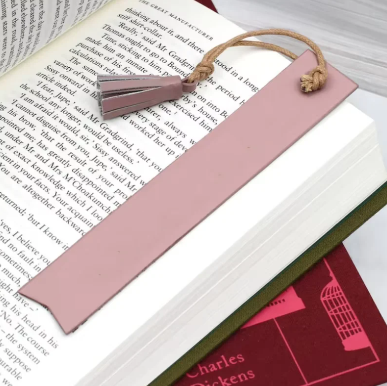 5 Piece Leather Tassel Bookmark With Custom Logo's