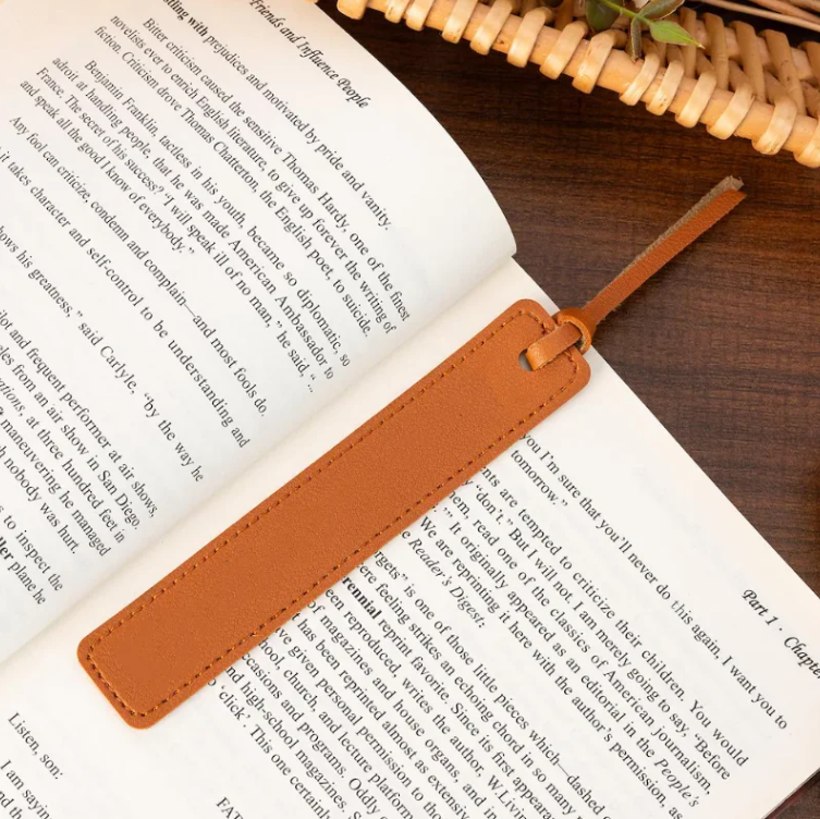 Leather Book Marker Tassel With Custom Logo