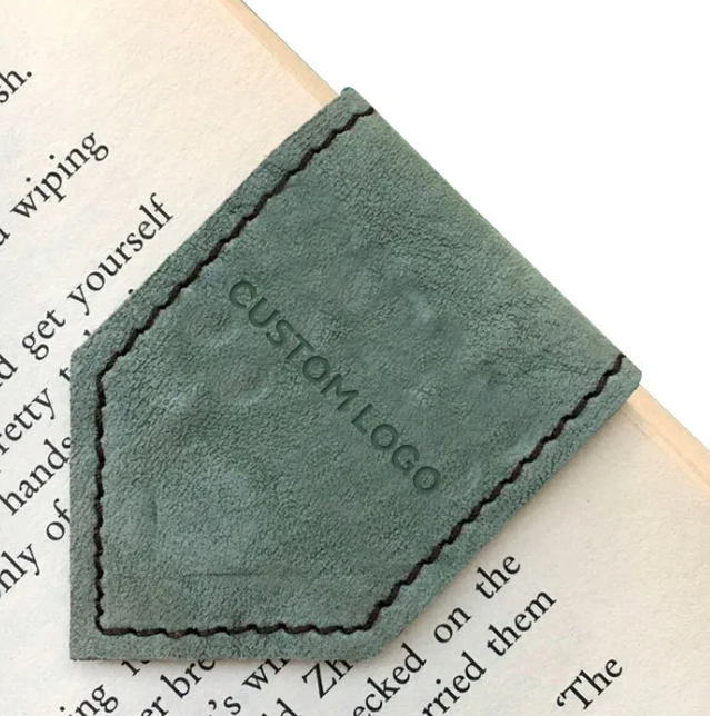 Page Grabber Leather Bookmark Custom Logo