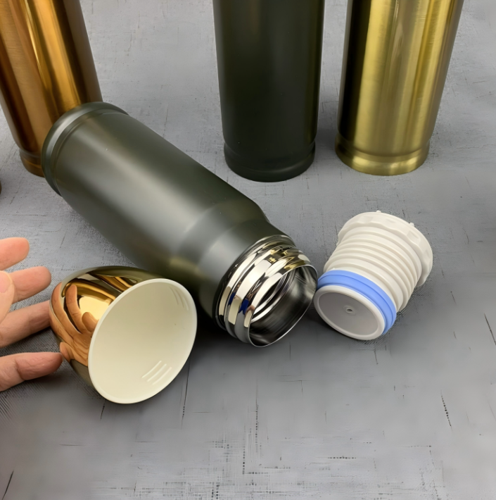 Custom Logo Bullet Shape Tumbler Stainless Steel Metal