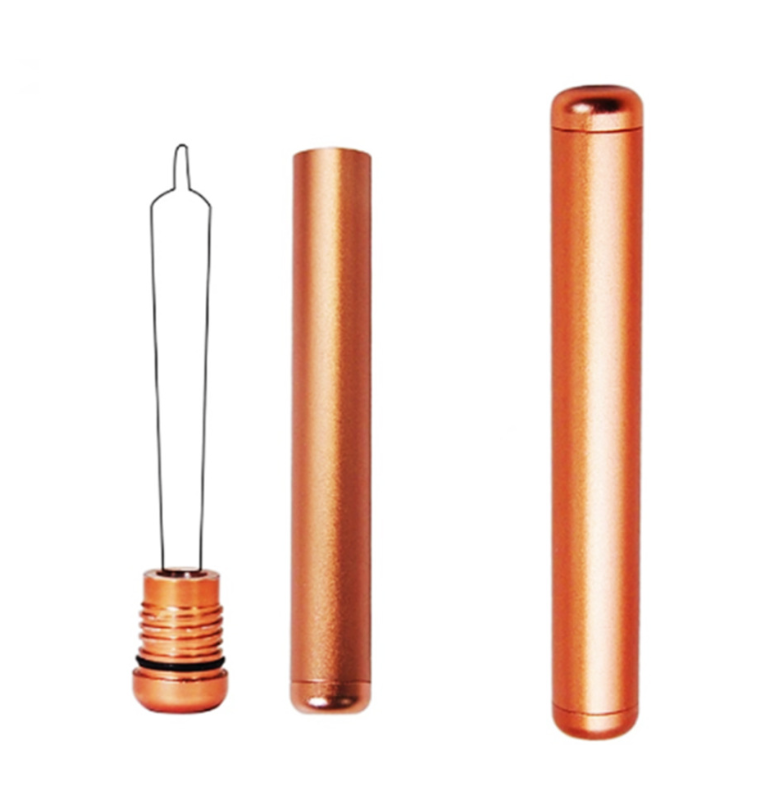 Metal Custom Logo  Waterproof Storage Tube