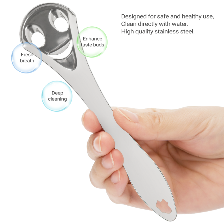 Custom Logo Stainless Steel Tongue Scrappers Kit