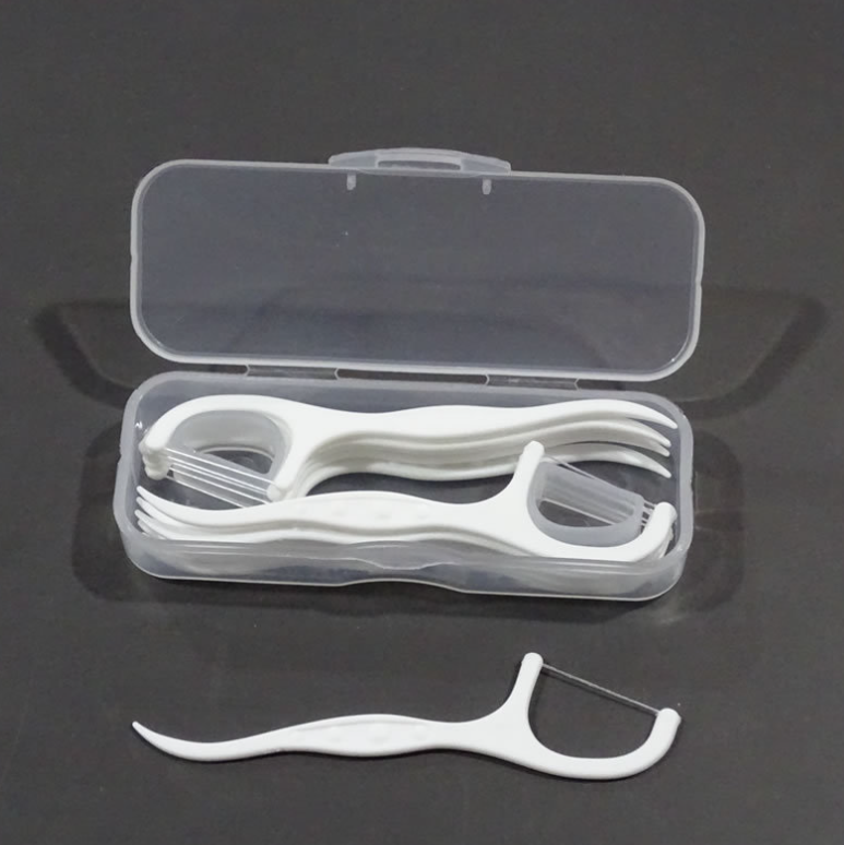 Custom Logo Easy Glide Teeth Flosser  Box Pack & Toothpicks