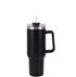 40oz Steel Travel Mug Tumbler with Straw & Handle