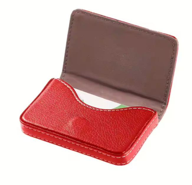 Leather Gift Name Card Holder Case