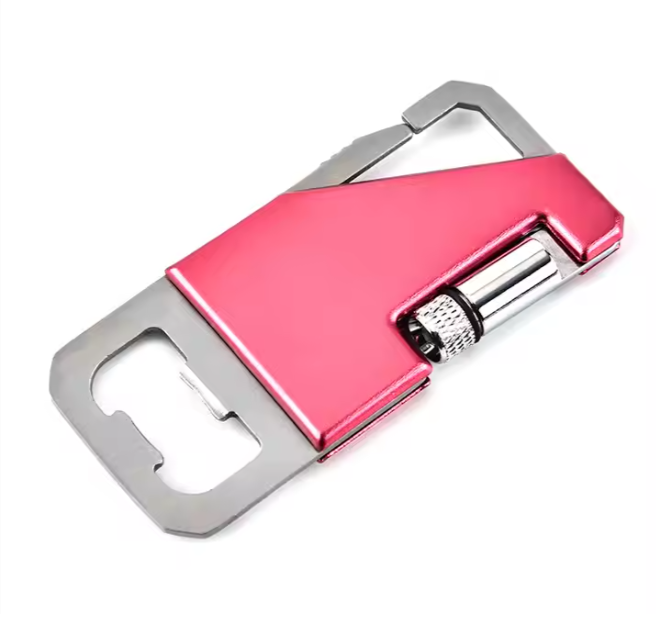Flat LED Light Bottle Opener Keychain