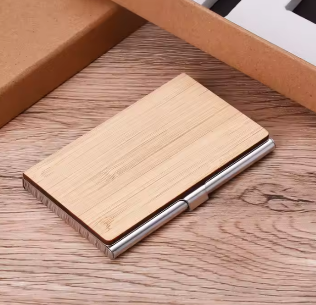 Light Grain Custom Card Holder