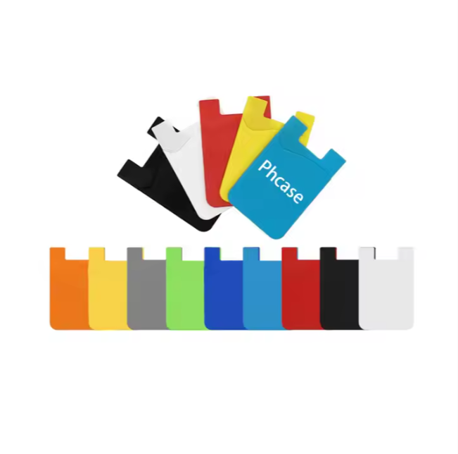 Custom Logo  Phone Wallet Silicone Phone Card Holder