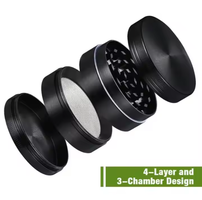 40mm 4-Piece Metal Grinder Custom Engrave Logo
